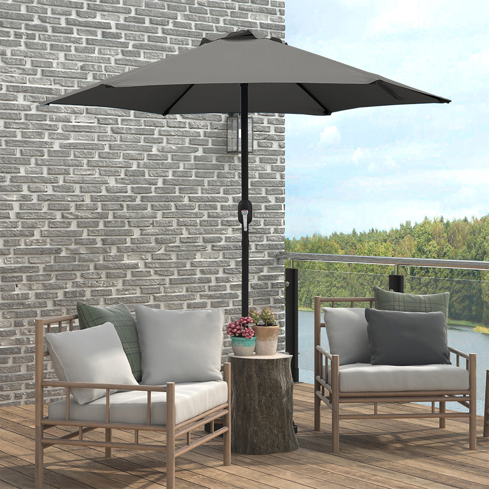 7.5ft Patio Umbrella with Crank and Steel Frame
