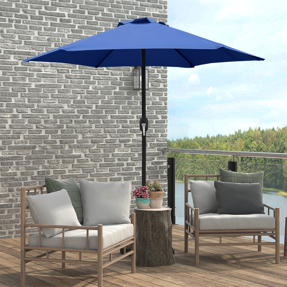 7.5ft Patio Umbrella with Crank and Steel Frame