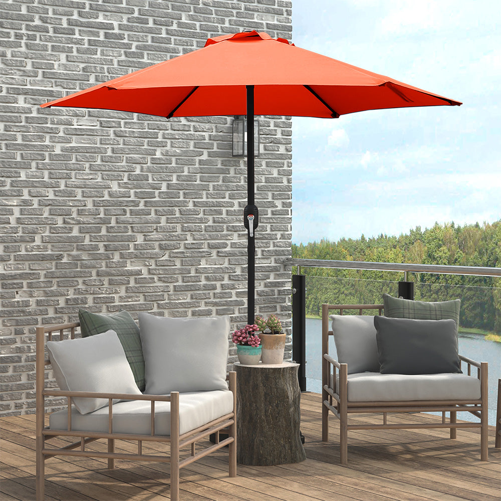 7.5ft Patio Umbrella with Crank and Steel Frame