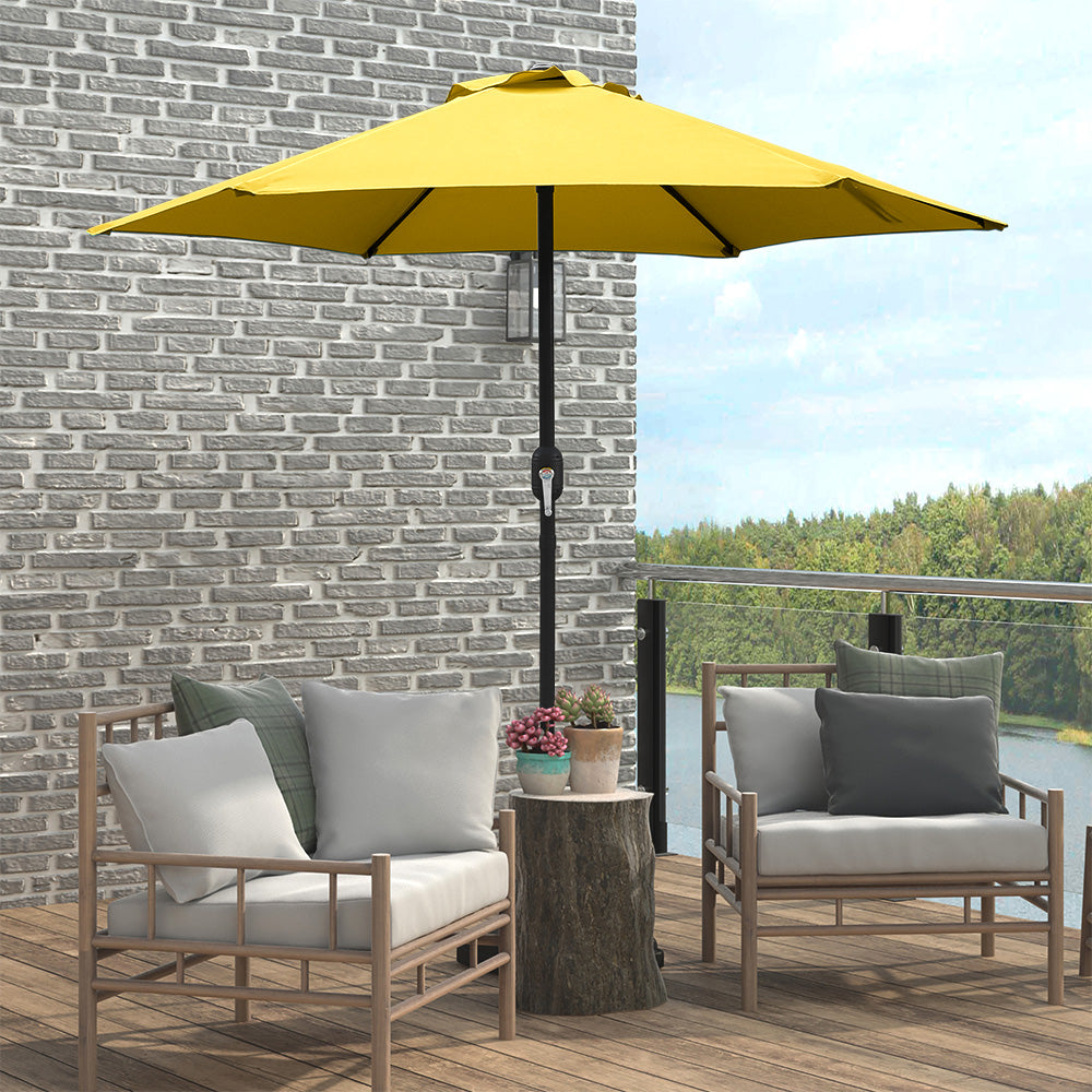 7.5ft Patio Umbrella with Crank and Steel Frame