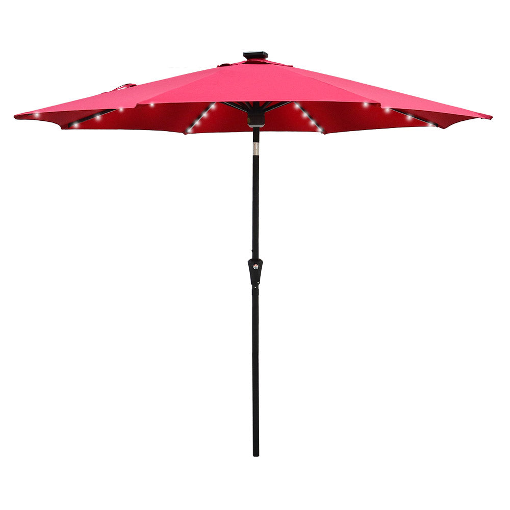 9ft Solar Umbrella With Bluetooth Speaker