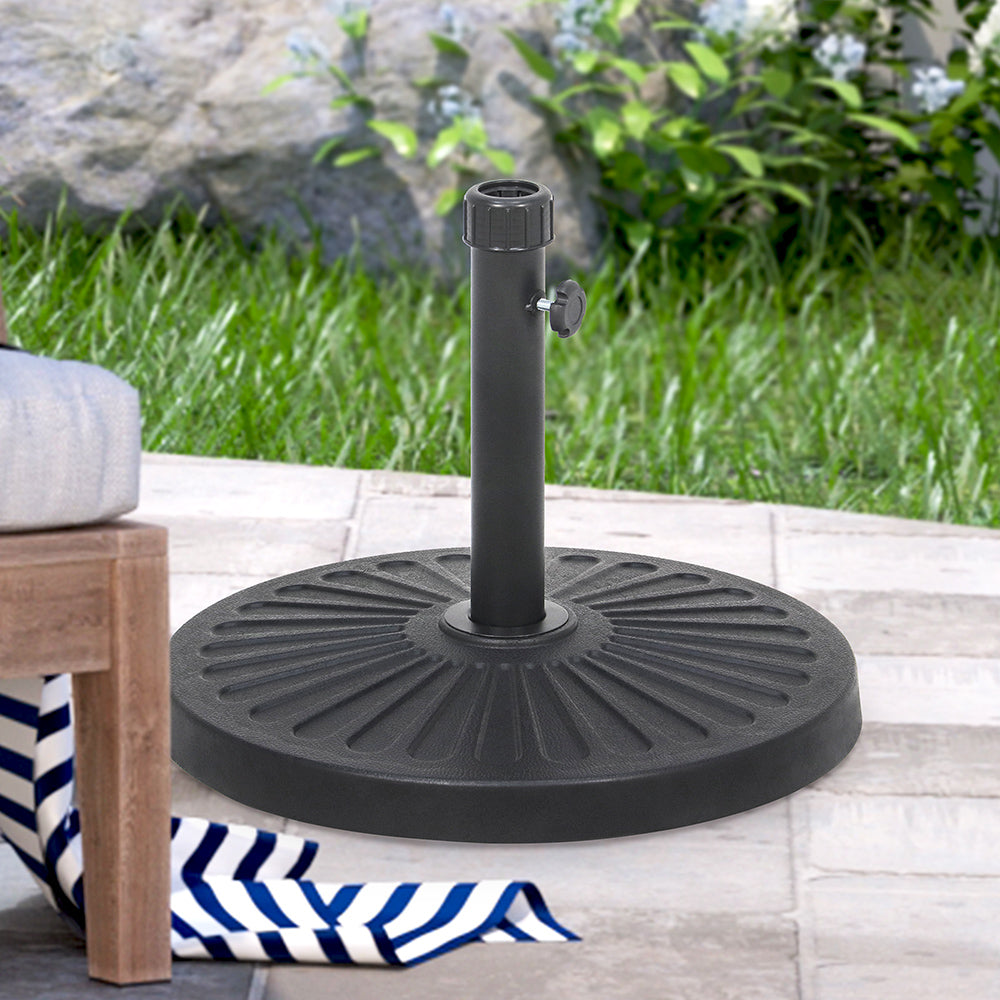 adjustable patio umbrella stand Umbrella Base with Sunburst Design