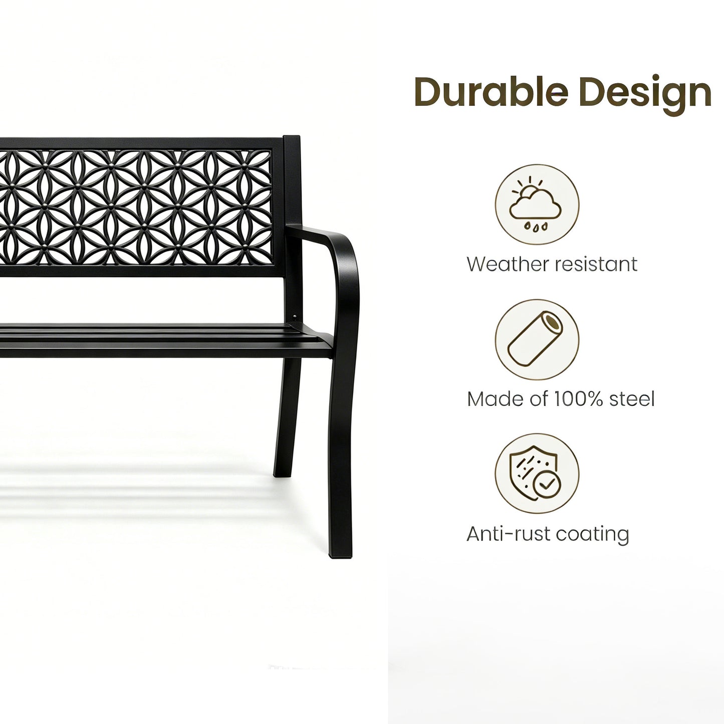 Flora Design 50 in Garden Bench
