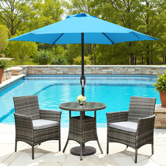 7.5ft Patio Umbrella with Crank and Steel Frame