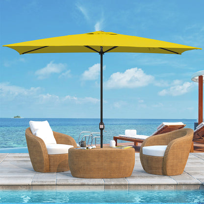 6ft circumference patio umbrellas on sale AMMSUN Umbrella, Outdoor Table Umbrella with Push Button Tilt out design for quick opening and closing of the market umbrella 6' Round Outdoor Patio Umbrella,