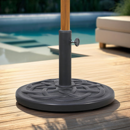 Umbrella Base With Interlocking Circles Design