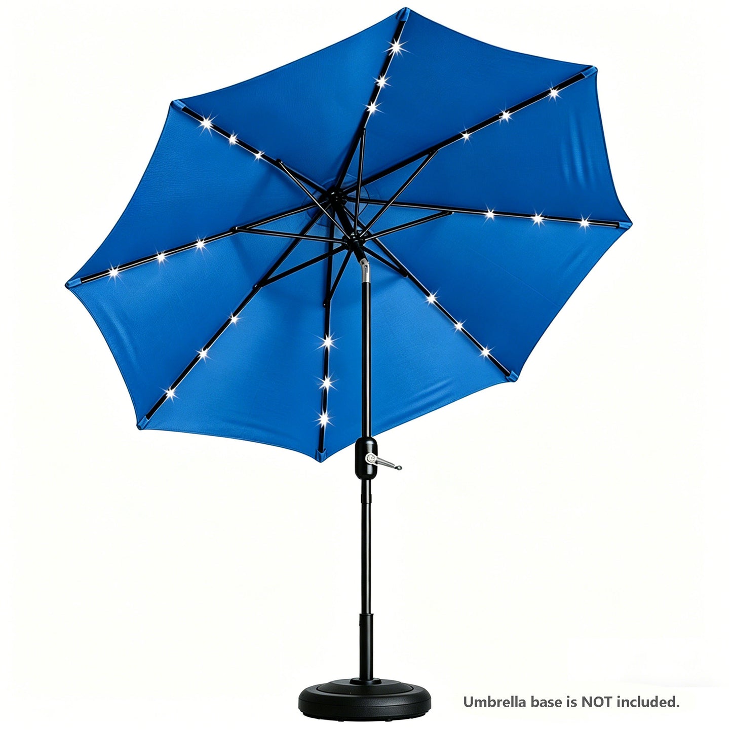 9 Ft Patio Umbrella w Solar Lights