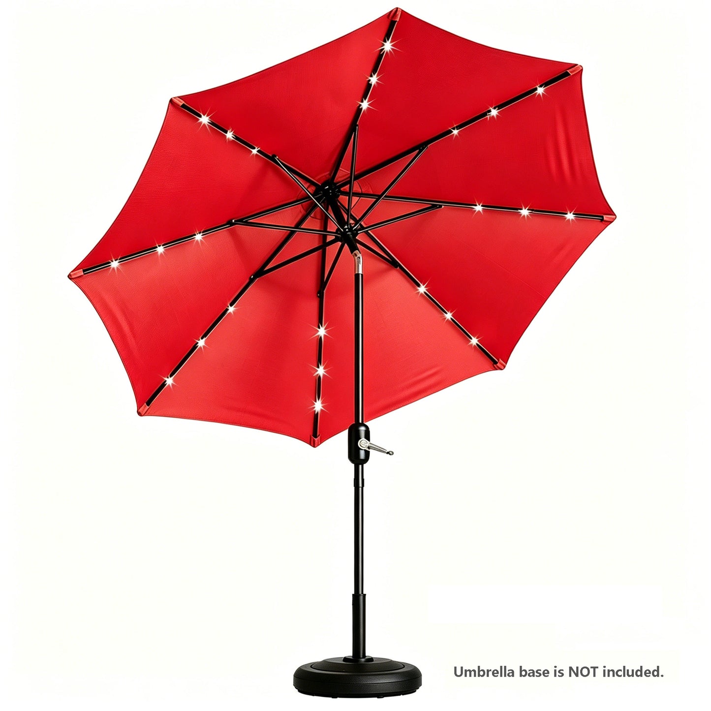 9 Ft Patio Umbrella w Solar Lights