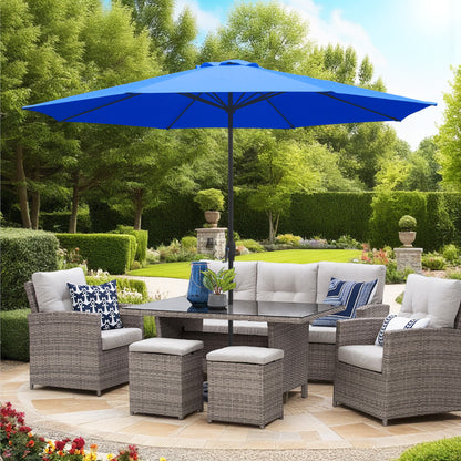 11ft Patio Umbrella with Crank and Steel Frame
