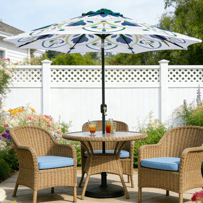 9 Ft Printed Market Umbrella