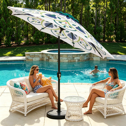 9 Ft Printed Market Umbrella