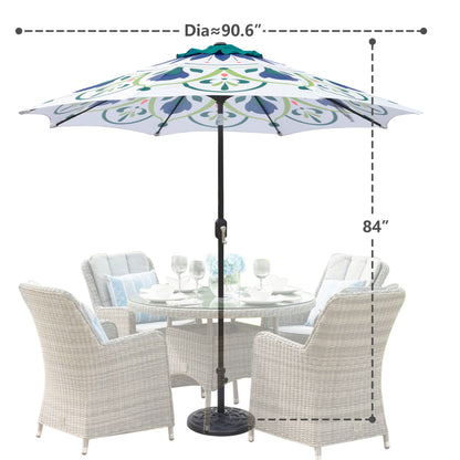 9 Ft Printed Market Umbrella