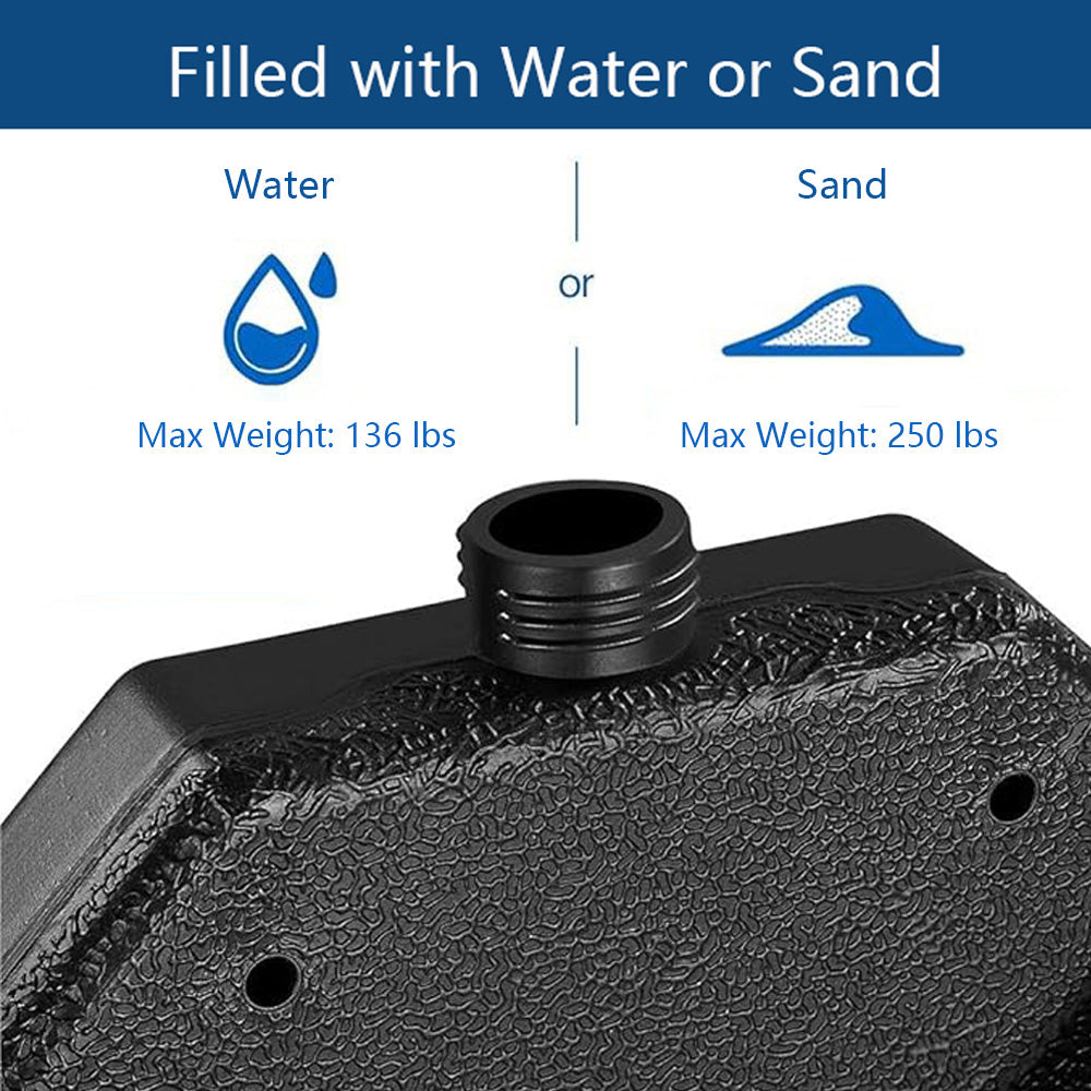130 lbs Fillable Cantilever Umbrella Base