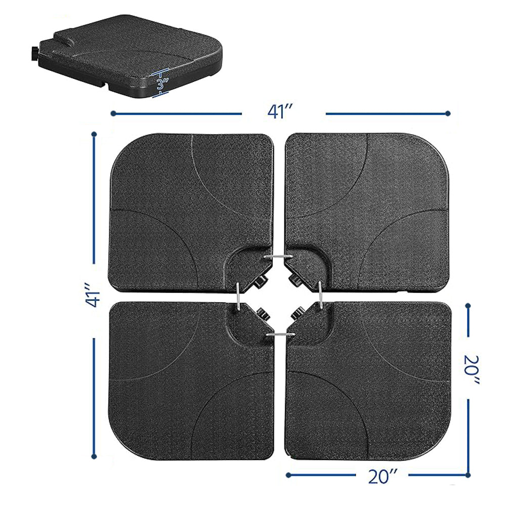 130 lbs Fillable Cantilever Umbrella Base