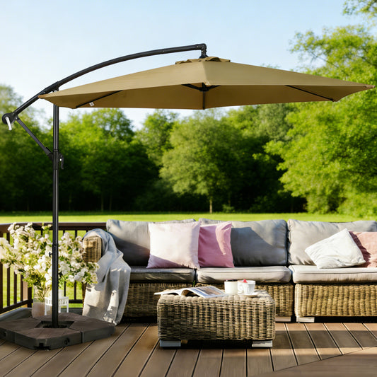 10 ft. Cantilever Patio Umbrella with Crank