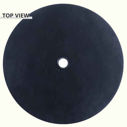 20 in. Outdoor Umbrella Table Top in Black