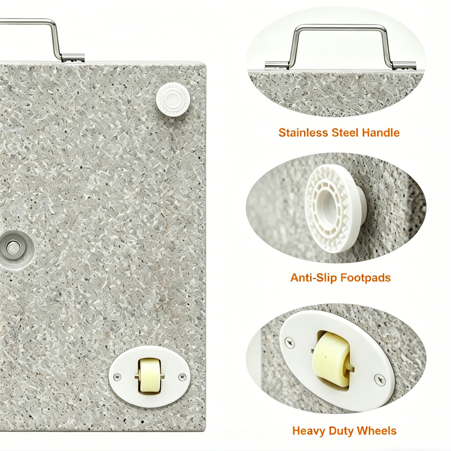 66 lbs Premium Heavy Duty Granite Umbrella Base