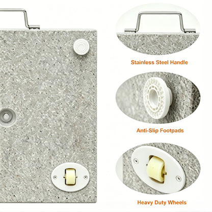 66 lbs Premium Heavy Duty Granite Umbrella Base