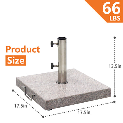66 lbs Premium Heavy Duty Granite Umbrella Base