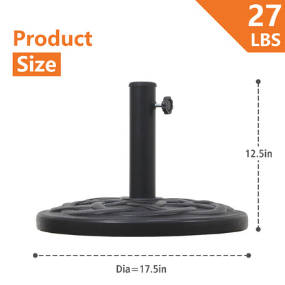 Umbrella Base With Interlocking Circles Design