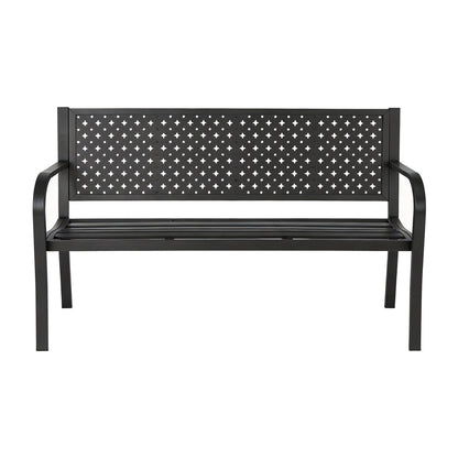 50 ft Patio Metal Garden Bench, Park Bench