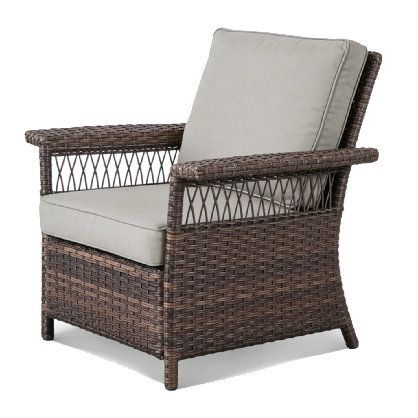 Outdoor Wicker Conversation Chairs, Set of 2