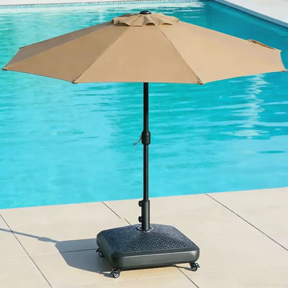 88 lbs Mobile Umbrella Base, Water or Sand Fillable
